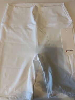 lululemon athletica White High-Waist Bike Shorts